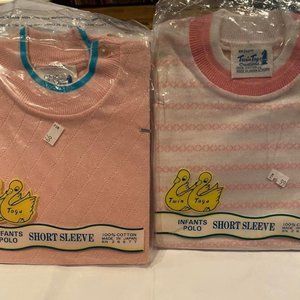 Two Vintage Little Girl's Polos